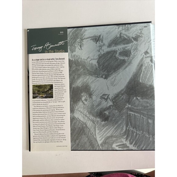 Tony Bennett In The Studio Life Art Music Painting Painter Hardcover w/CD (SEE) - Picture 2 of 8